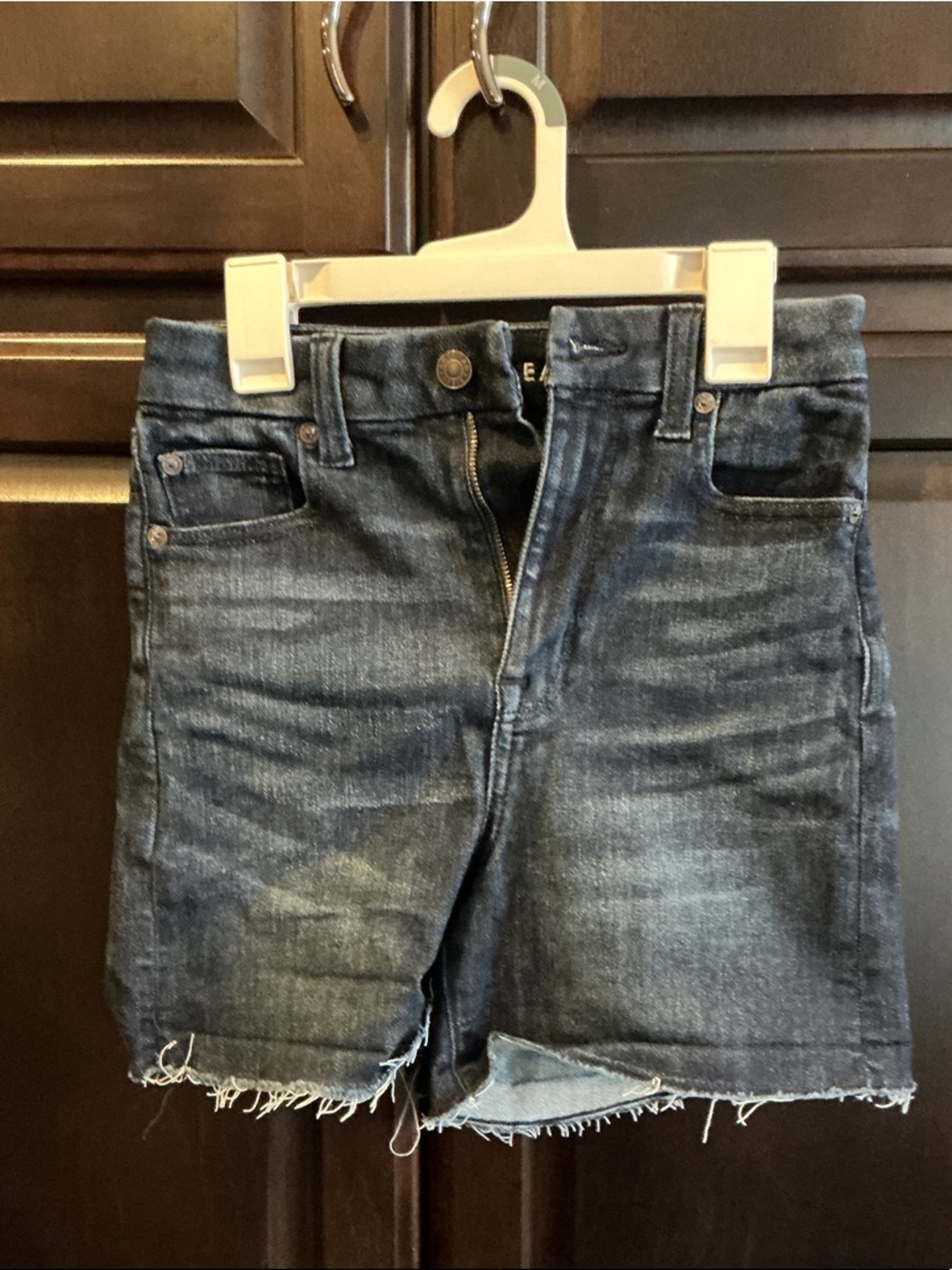 American Eagle Outfitters navy denim shorts